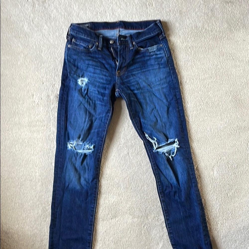 Abercrombie & Fitch Distressed Skinny Jeans 28x30